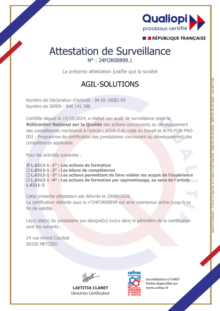 24FOR00899.1 - Attestation de surveillance 24FOR00899.1 - Attestation de surveillance